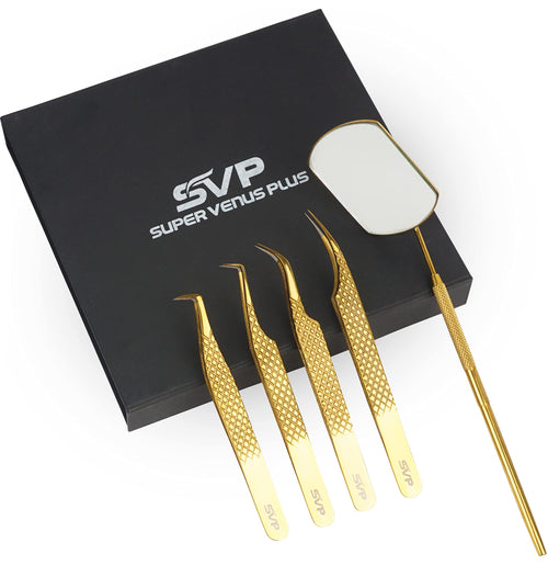 Gold Lash Extension Tweezers